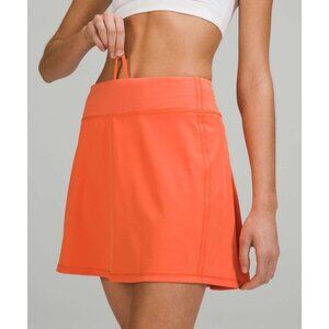 Lululemon Pace Rival Mid-Rise Skirt *Extra Long Warm Coral